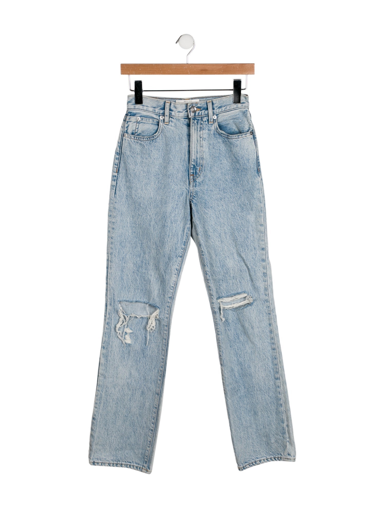SLVRLAKE Mid-Rise Straight Leg Jeans