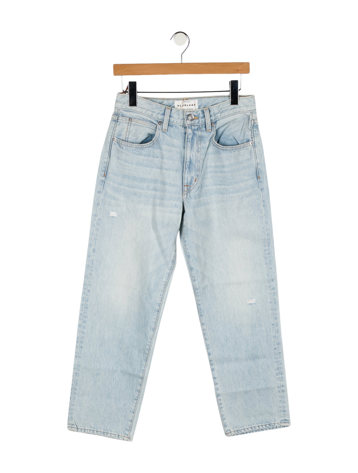 SLVRLAKE Mid-Rise Straight Leg Jeans