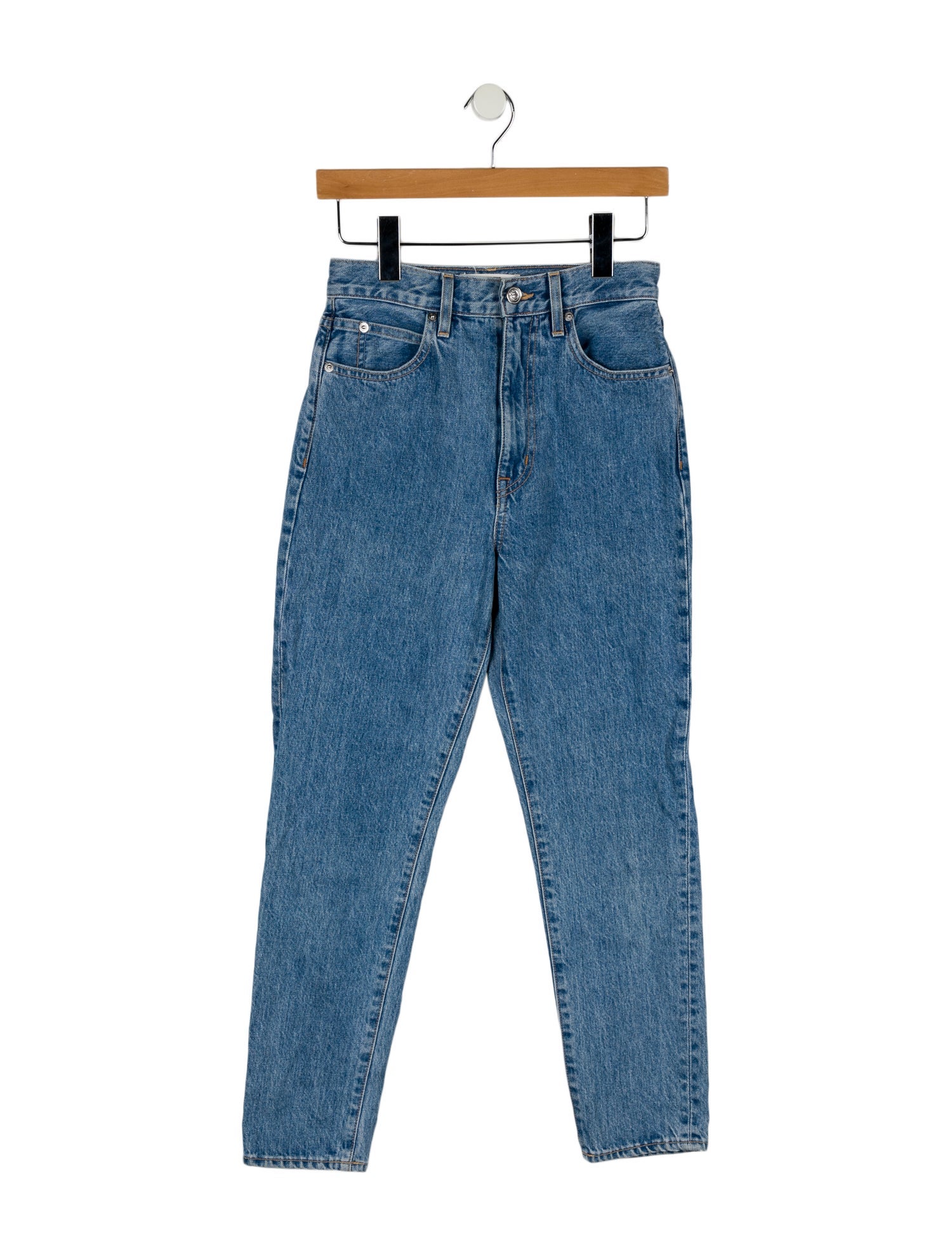 SLVRLAKE High-Rise Straight Leg Jeans