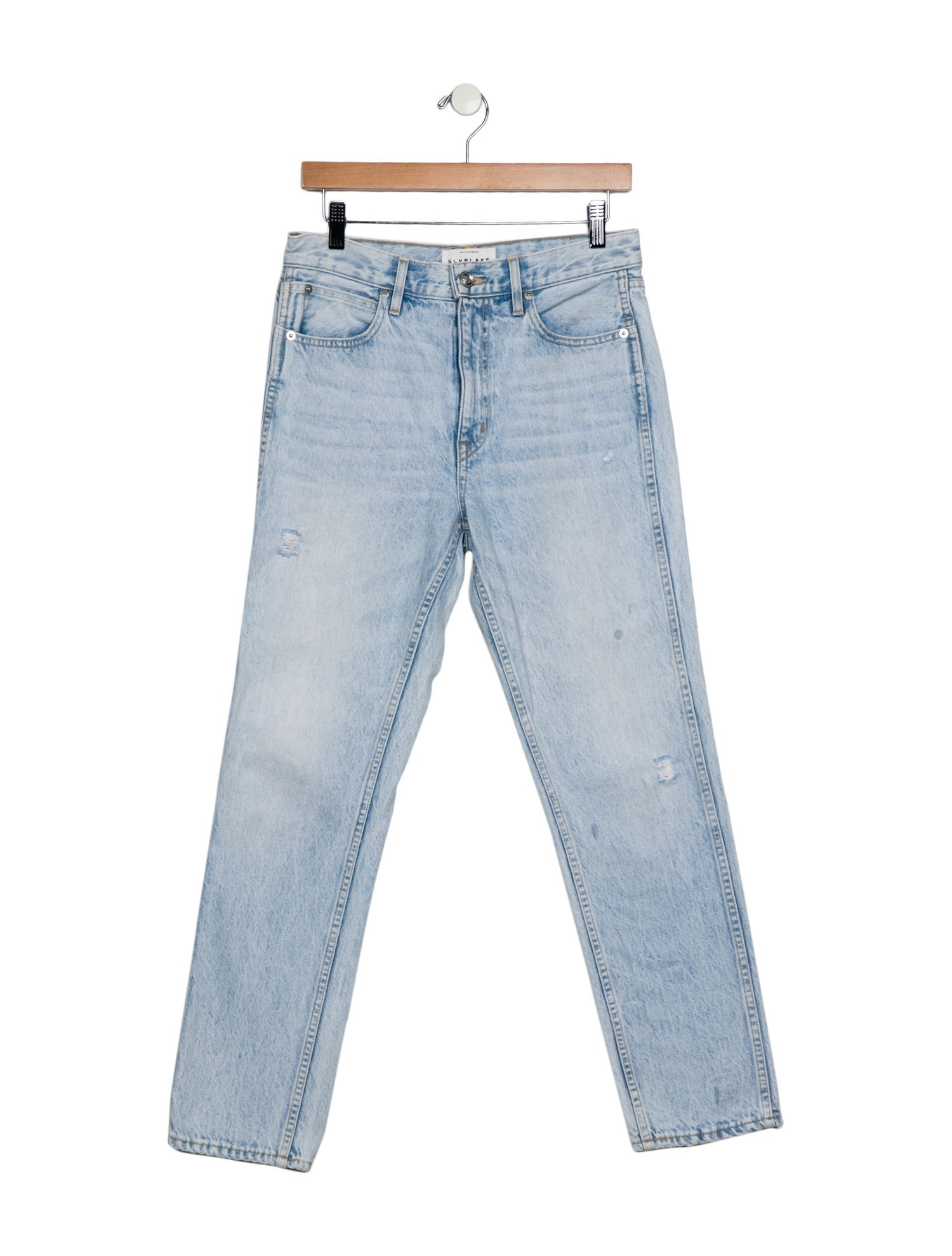 SLVRLAKE High-Rise Straight Leg Jeans