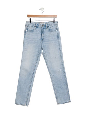 SLVRLAKE High-Rise Straight Leg Jeans