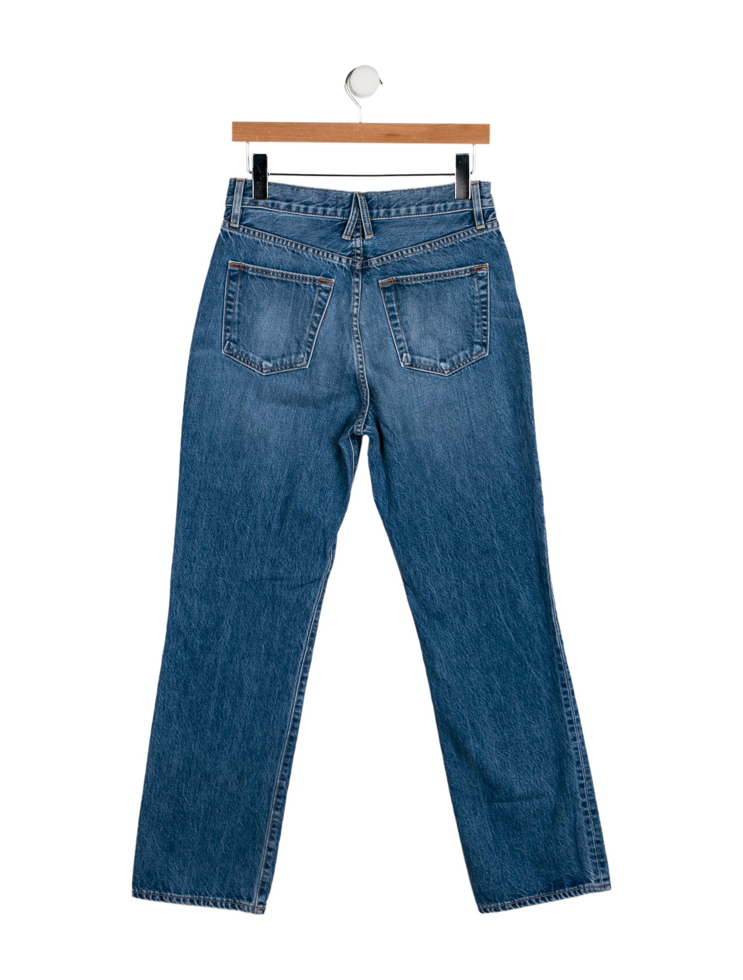 SLVRLAKE High-Rise Straight Leg Jeans