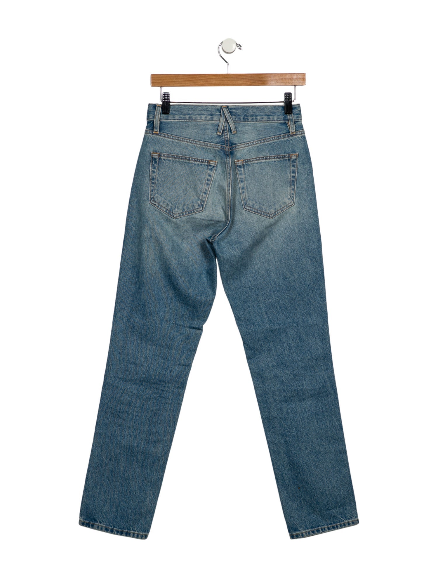 SLVRLAKE Mid-Rise Straight Leg Jeans