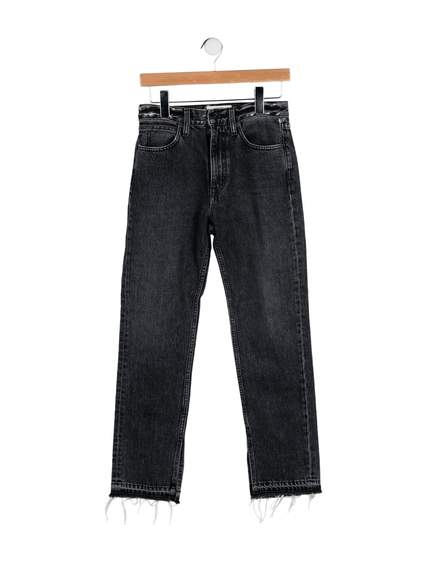 SLVRLAKE High-Rise Straight Leg Jeans
