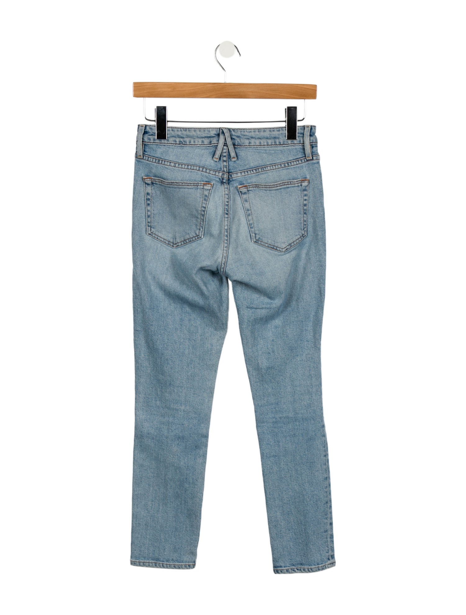 SLVRLAKE Mid-Rise Straight Leg Jeans