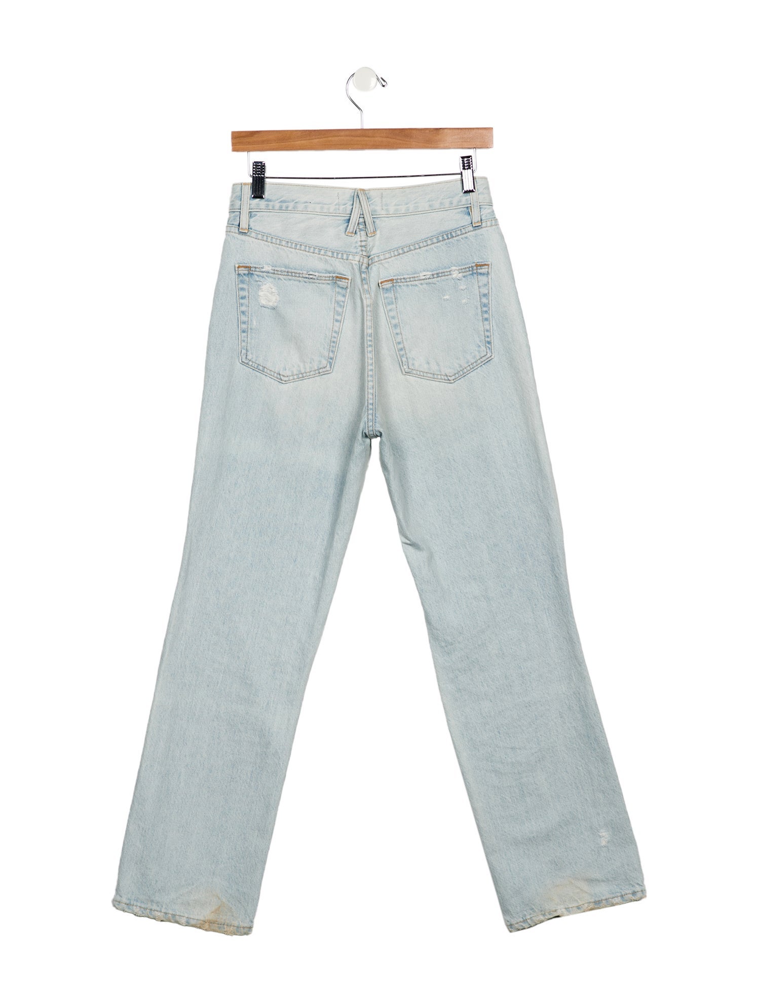 SLVRLAKE High-Rise Straight Leg Jeans