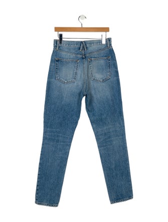 SLVRLAKE High-Rise Straight Leg Jeans