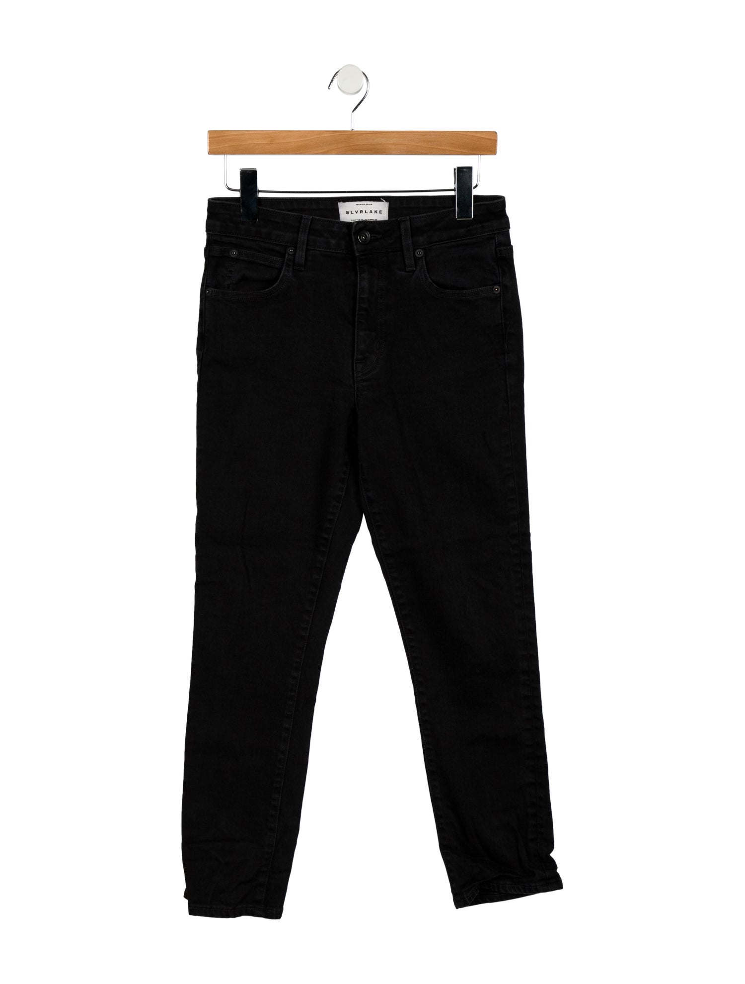 SLVRLAKE Mid-Rise Straight Leg Jeans