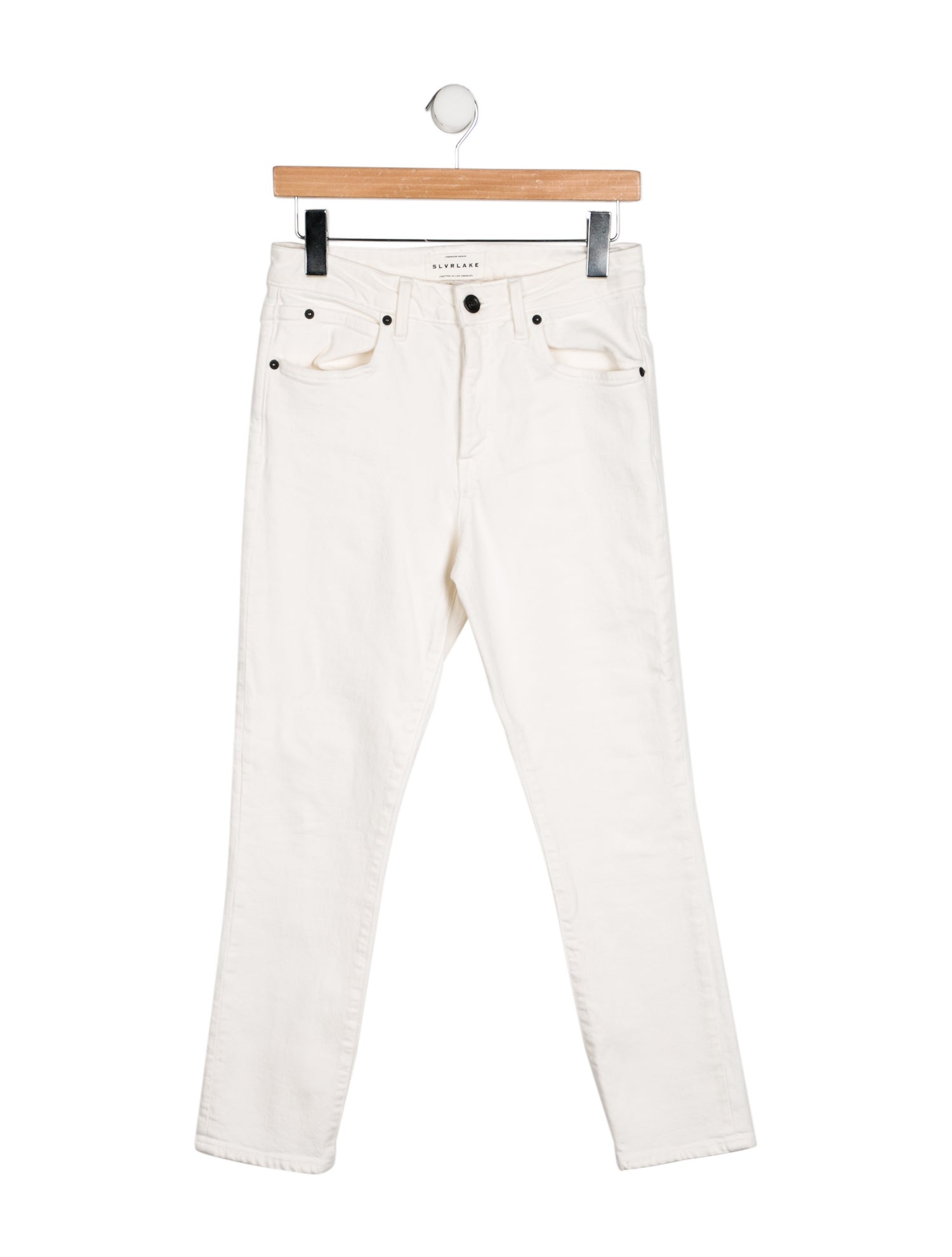 SLVRLAKE Mid-Rise Straight Leg Jeans