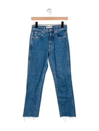 SLVRLAKE Mid-Rise Straight Leg Jeans