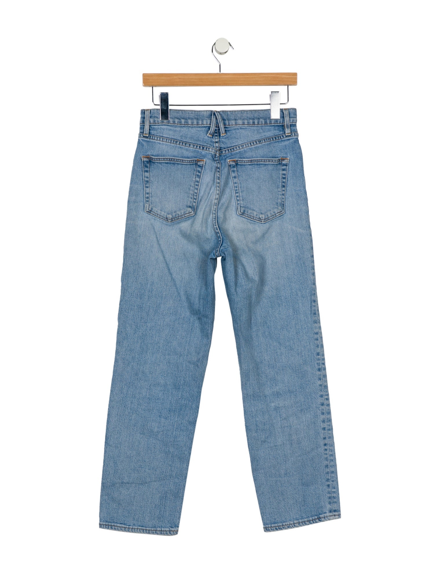 SLVRLAKE High-Rise Straight Leg Jeans