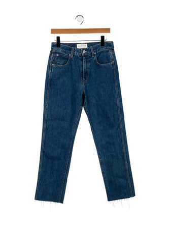 SLVRLAKE High-Rise Straight Leg Jeans