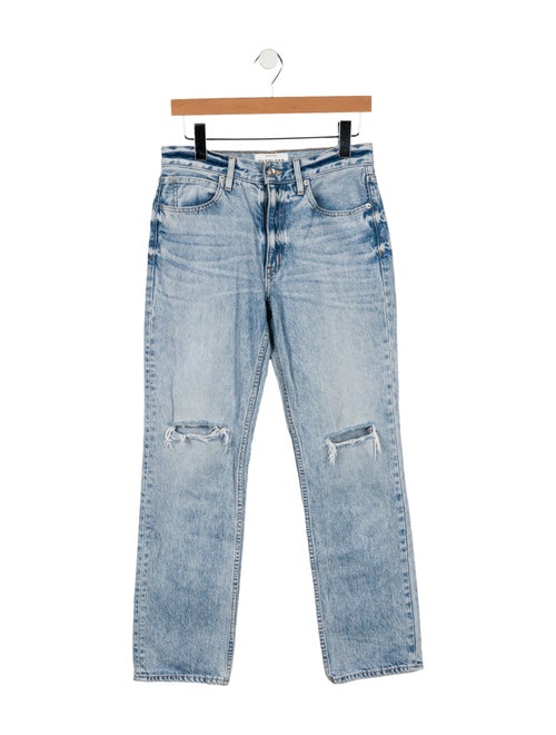 SLVRLAKE Mid-Rise Straight Leg Jeans