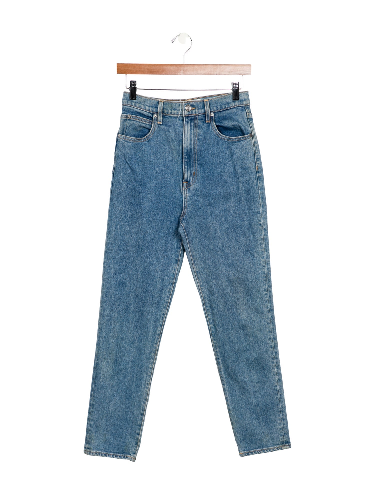 SLVRLAKE High-Rise Straight Leg Jeans