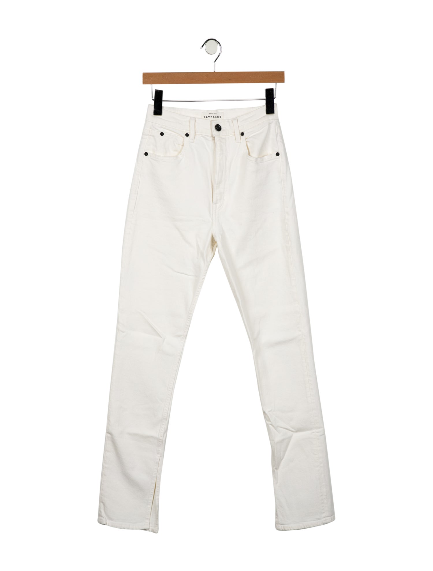 SLVRLAKE High-Rise Straight Leg Jeans