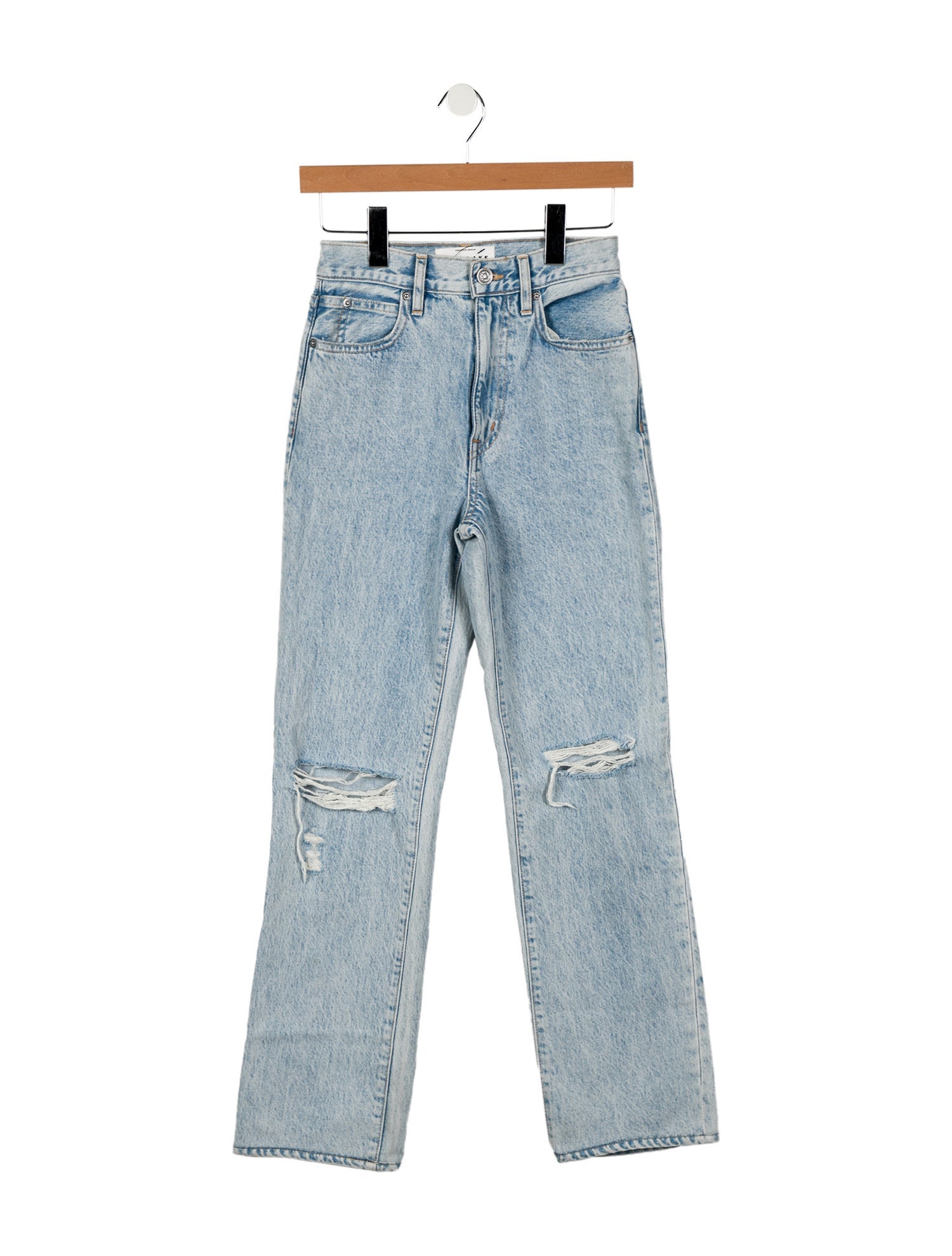 SLVRLAKE Mid-Rise Straight Leg Jeans