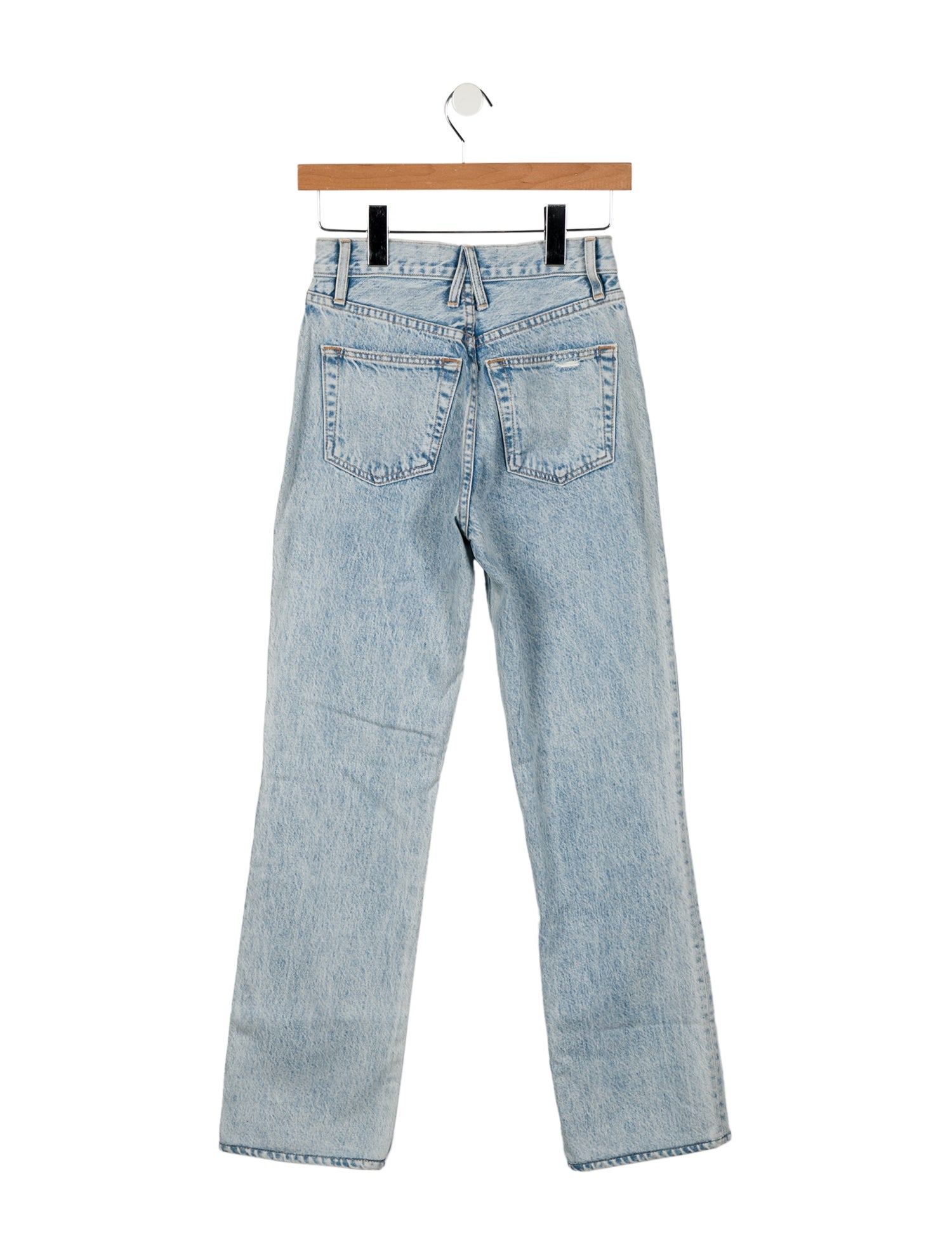 SLVRLAKE Mid-Rise Straight Leg Jeans