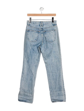 SLVRLAKE High-Rise Straight Leg Jeans