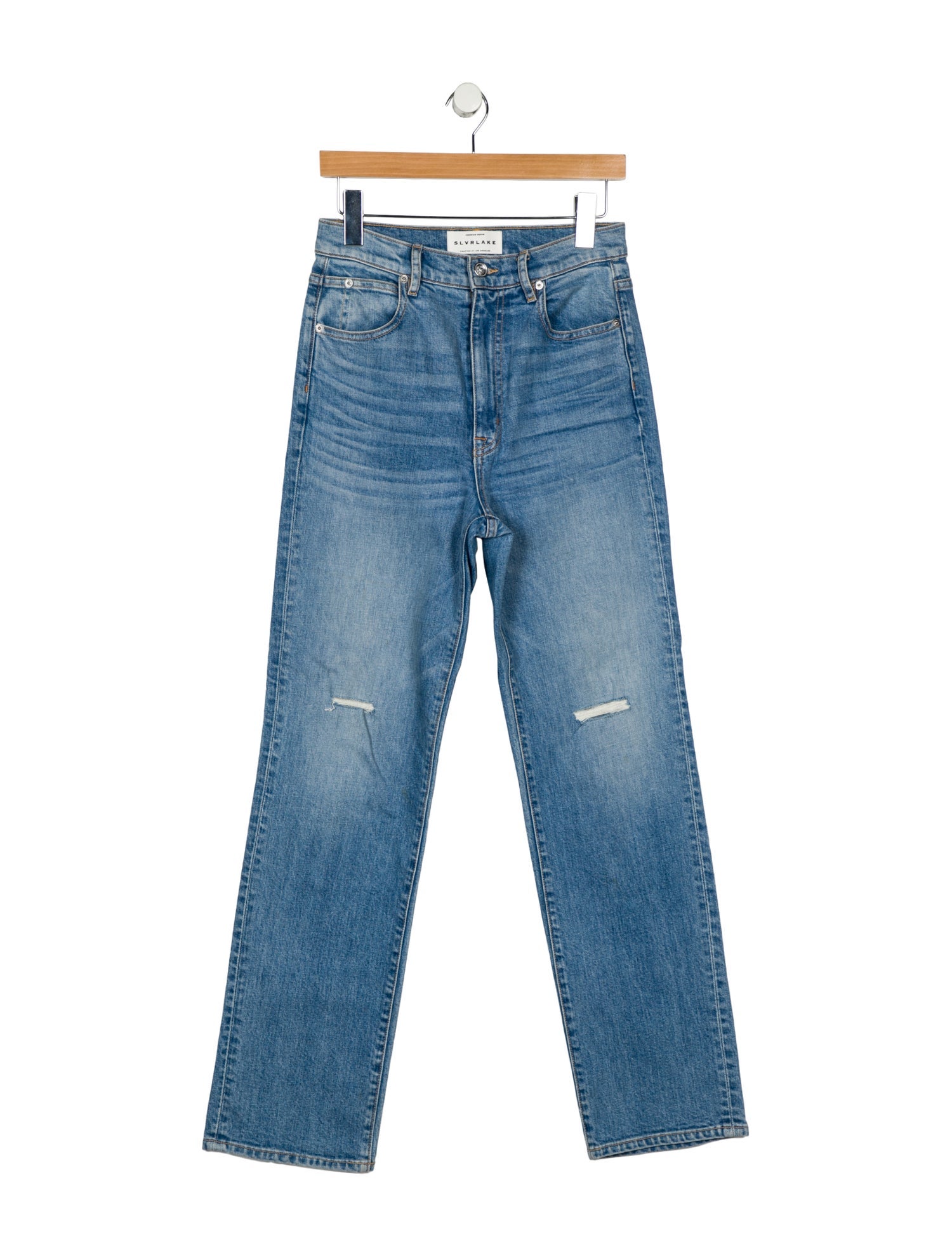 SLVRLAKE High-Rise Straight Leg Jeans