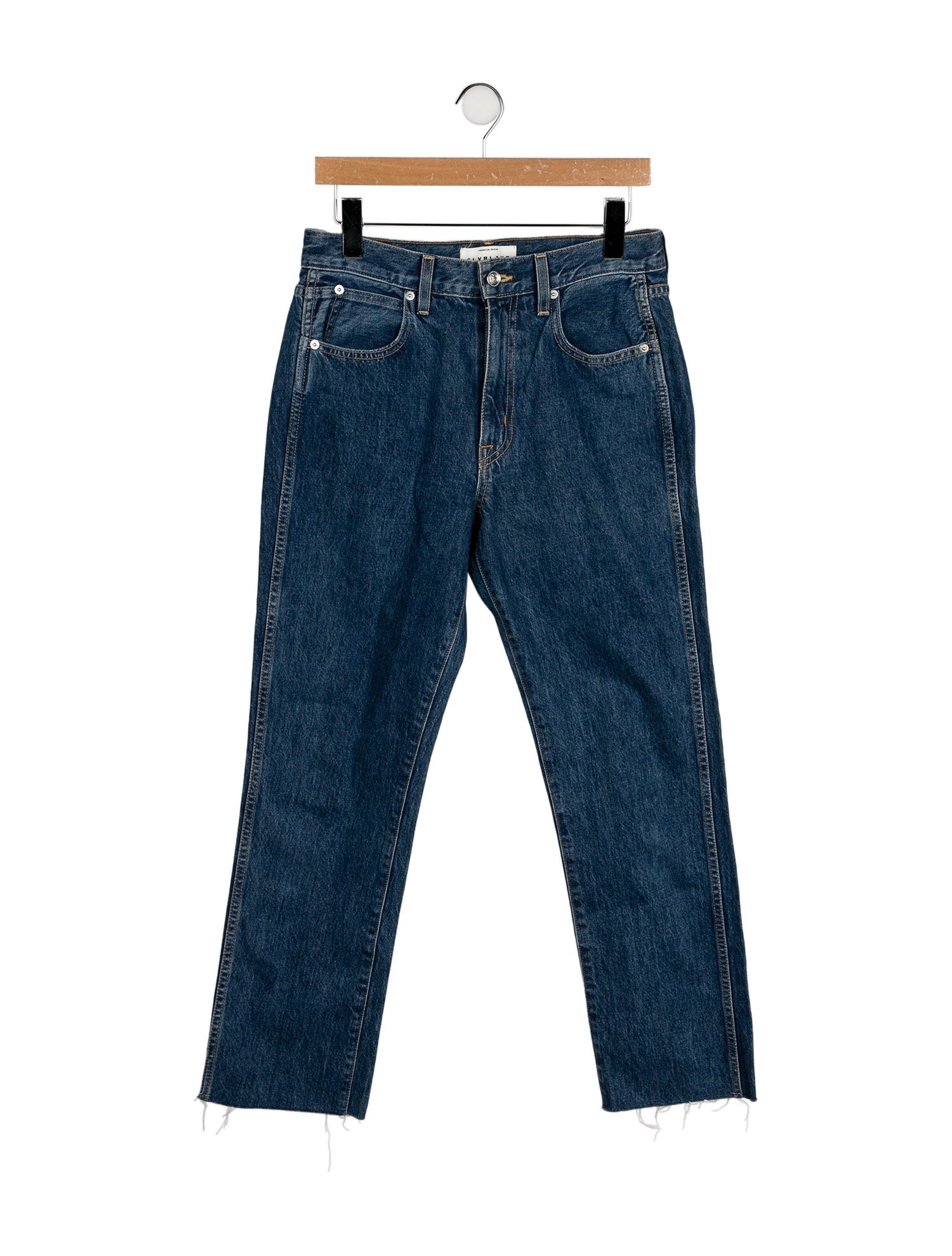 SLVRLAKE Mid-Rise Straight Leg Jeans