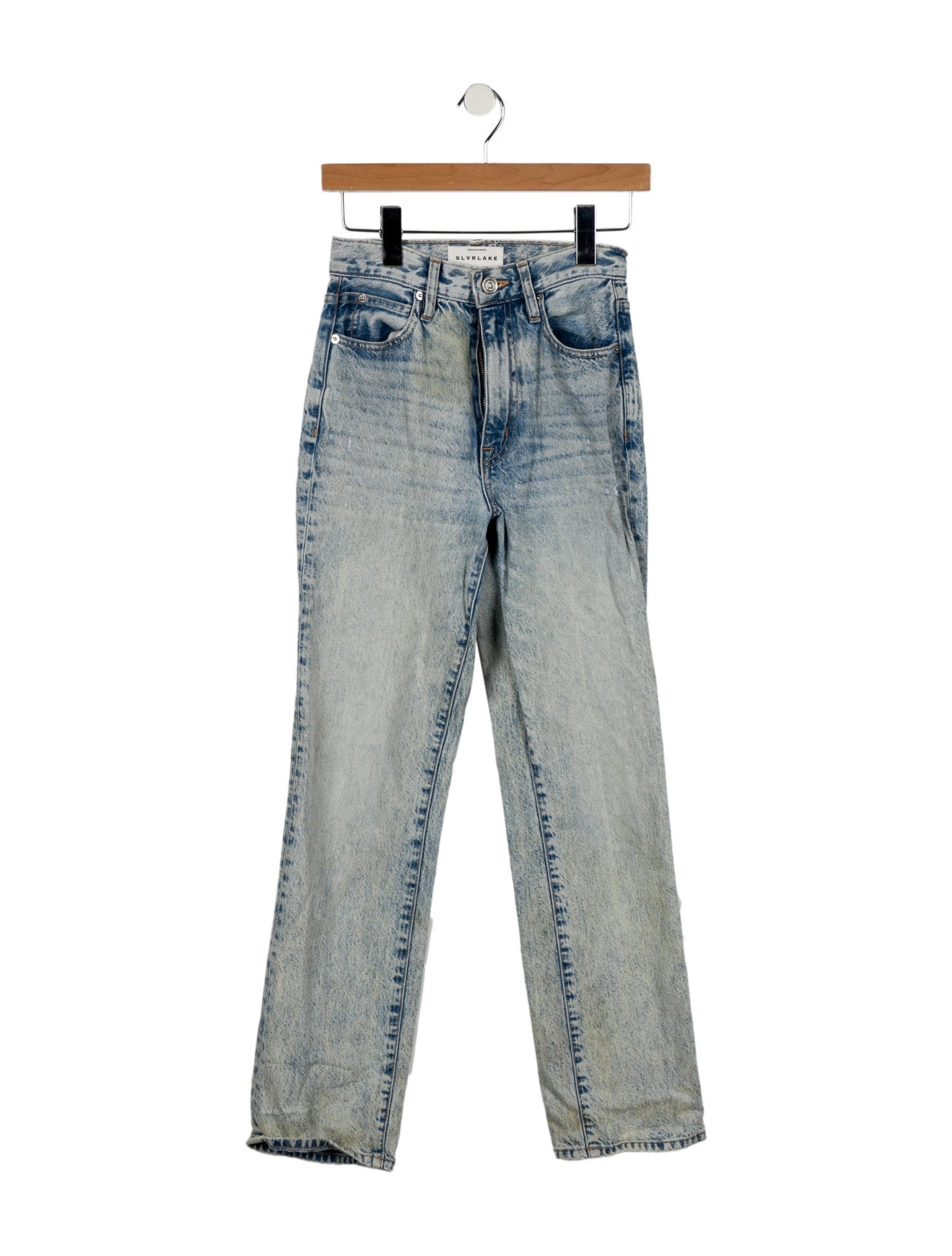 SLVRLAKE High-Rise Straight Leg Jeans