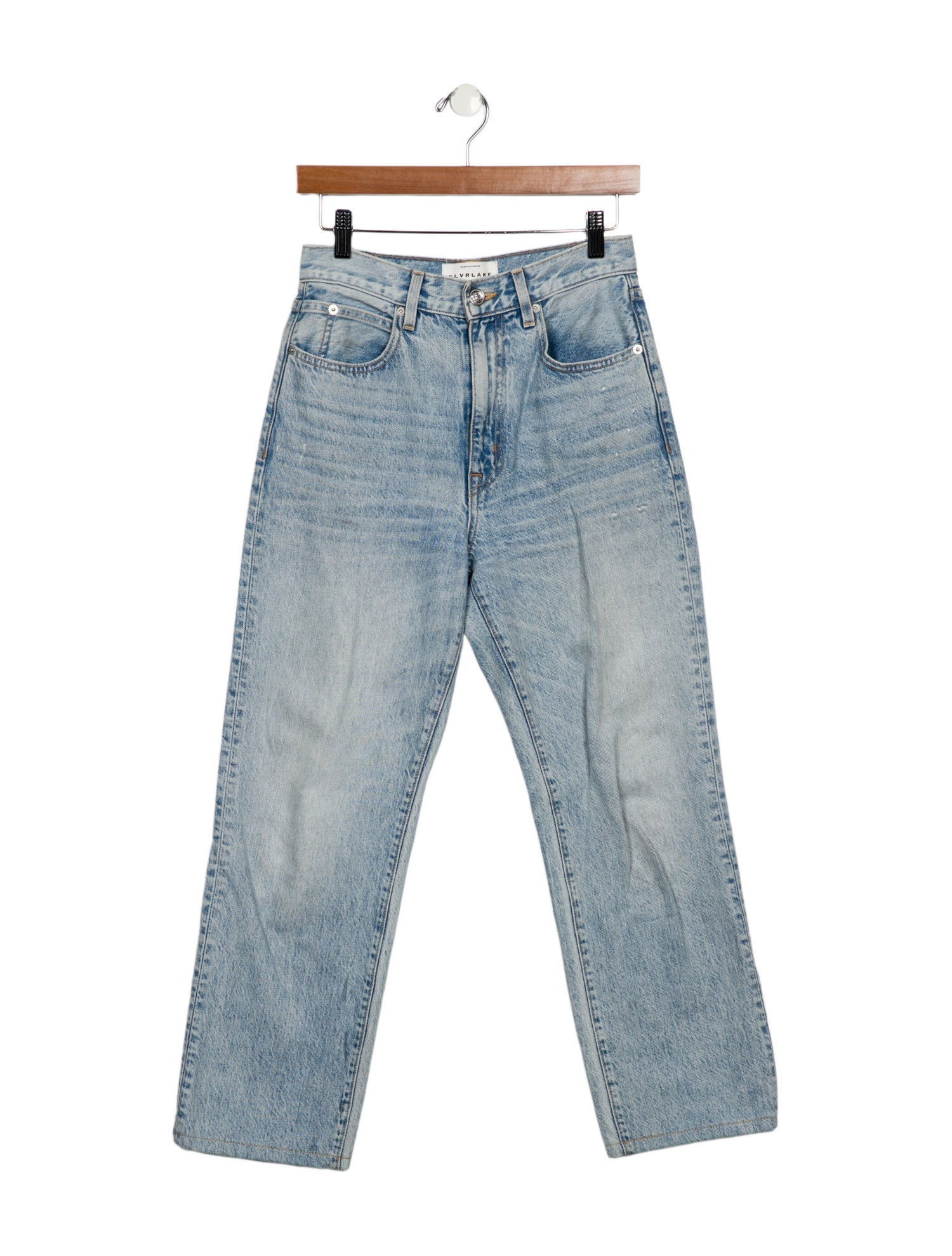 SLVRLAKE High-Rise Straight Leg Jeans