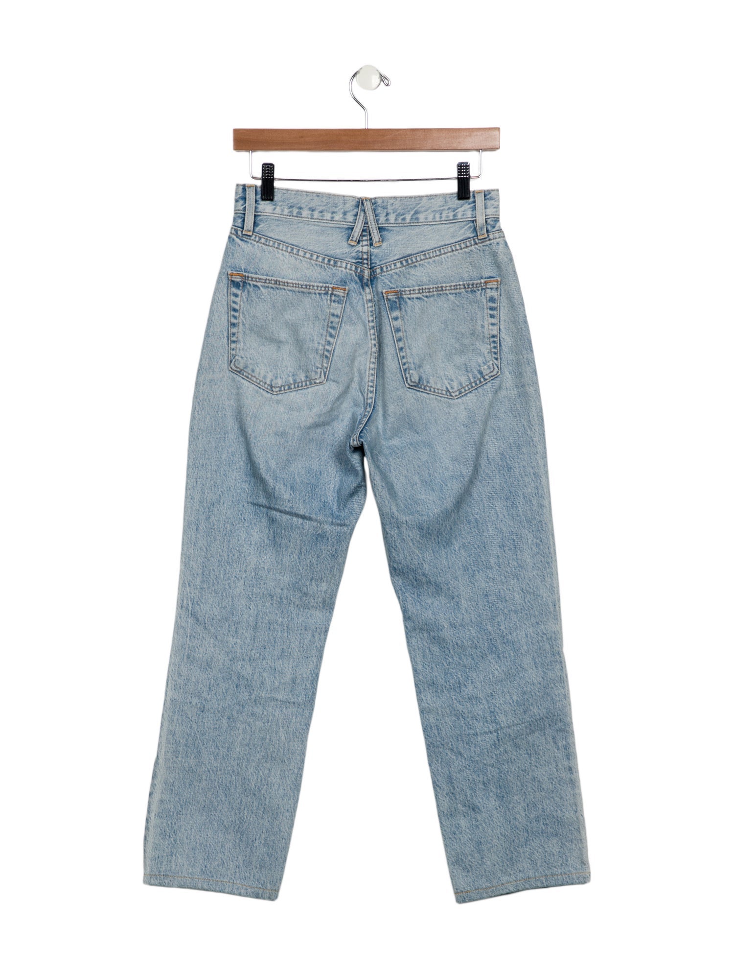SLVRLAKE High-Rise Straight Leg Jeans