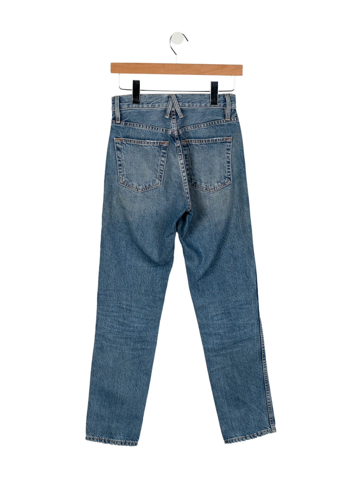 SLVRLAKE Mid-Rise Straight Leg Jeans