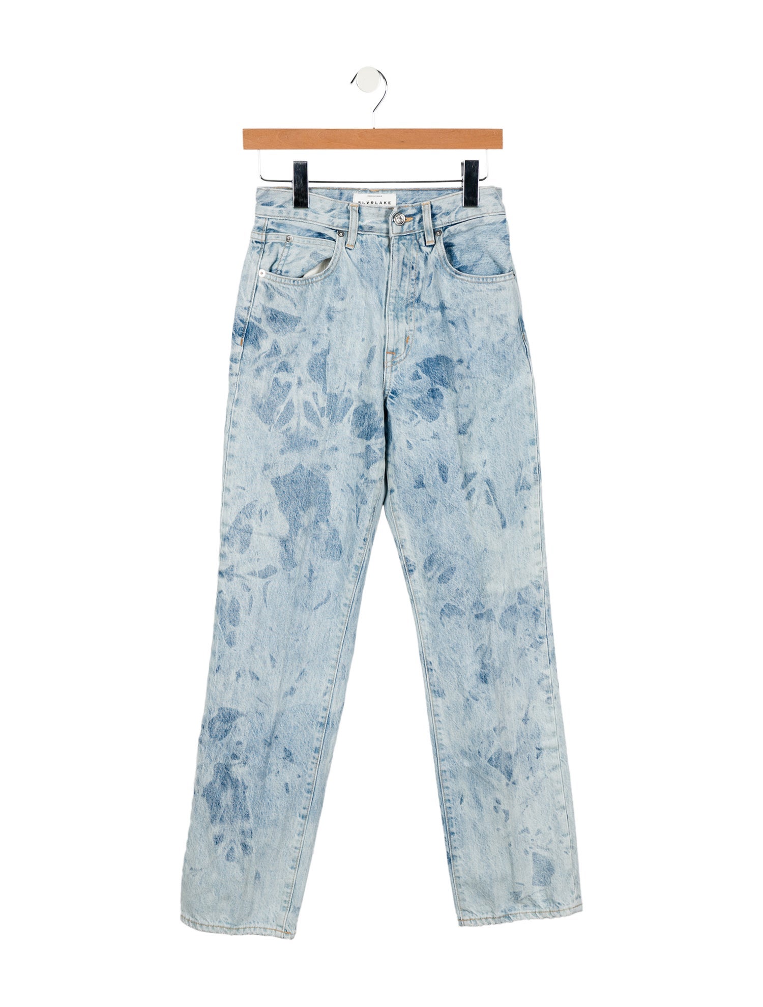 SLVRLAKE High-Rise Straight Leg Jeans