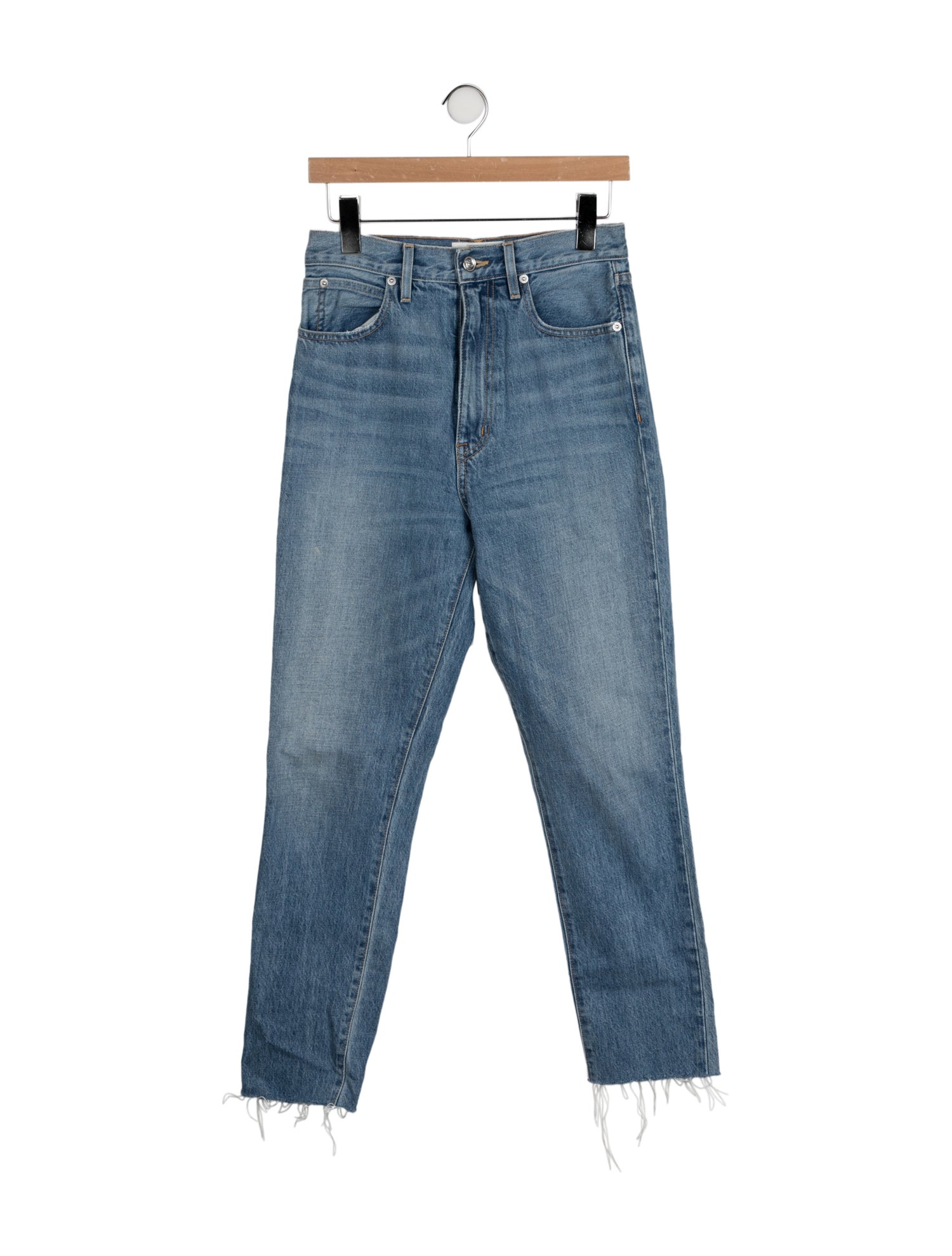 SLVRLAKE High-Rise Straight Leg Jeans