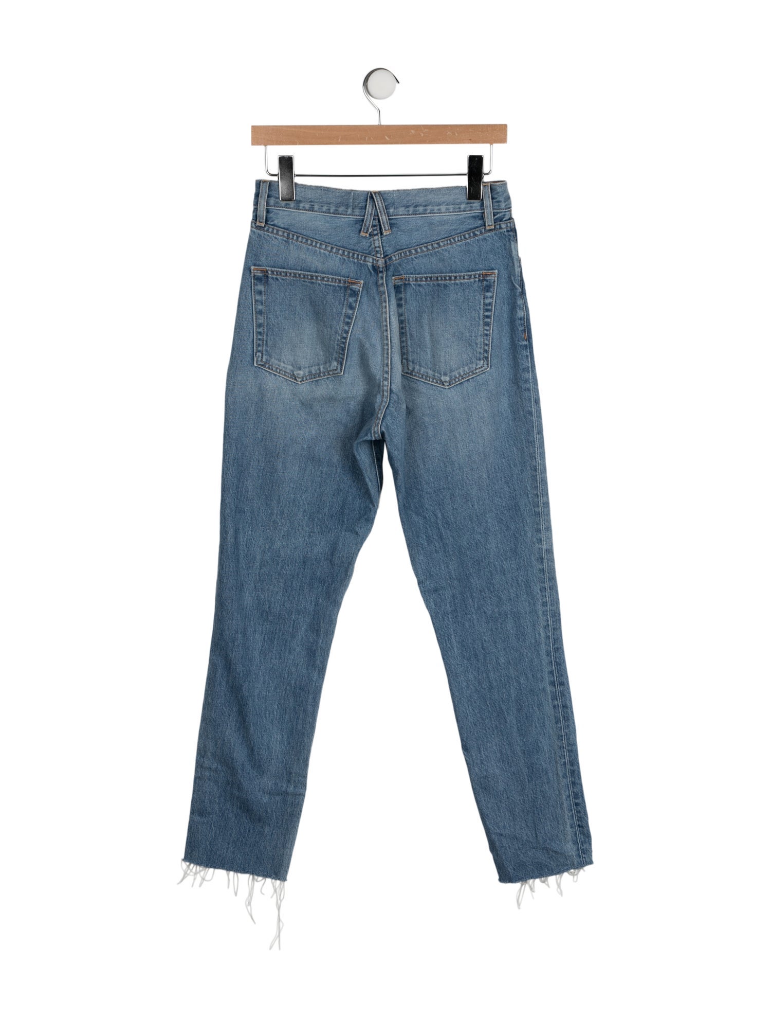 SLVRLAKE High-Rise Straight Leg Jeans