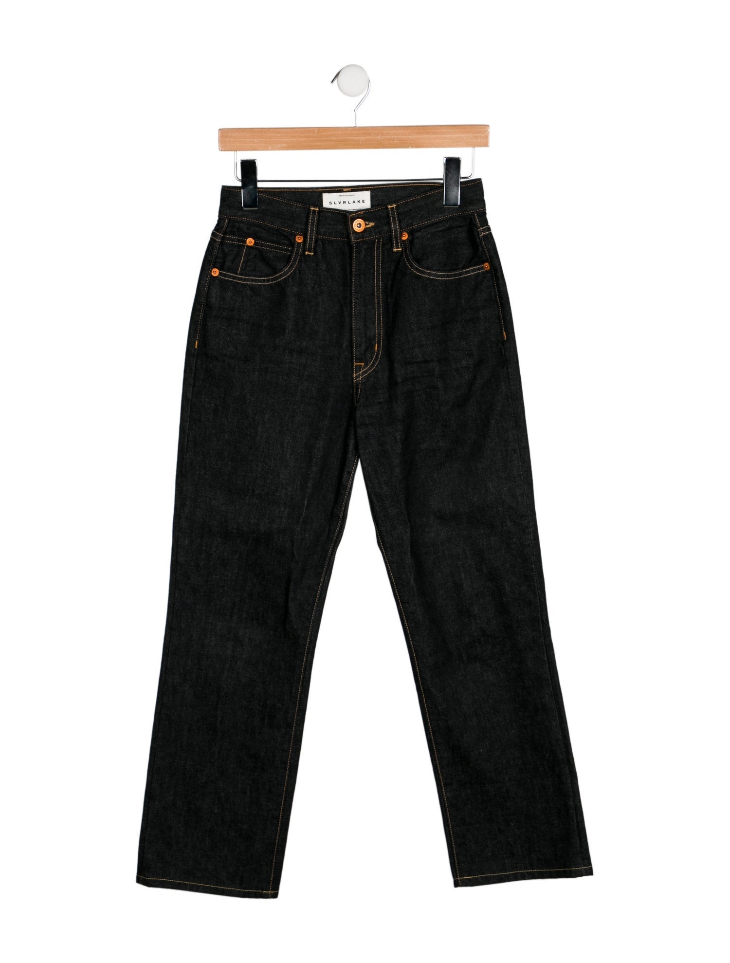 SLVRLAKE High-Rise Straight Leg Jeans