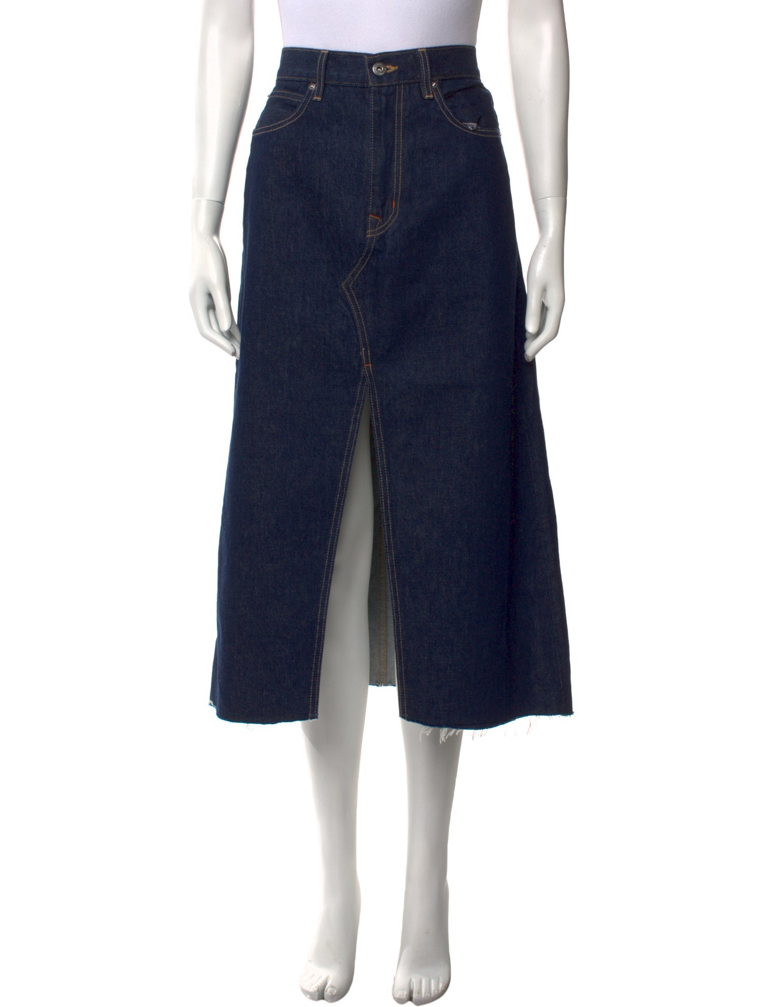 SLVRLAKE Cutout Accent Midi Length Skirt