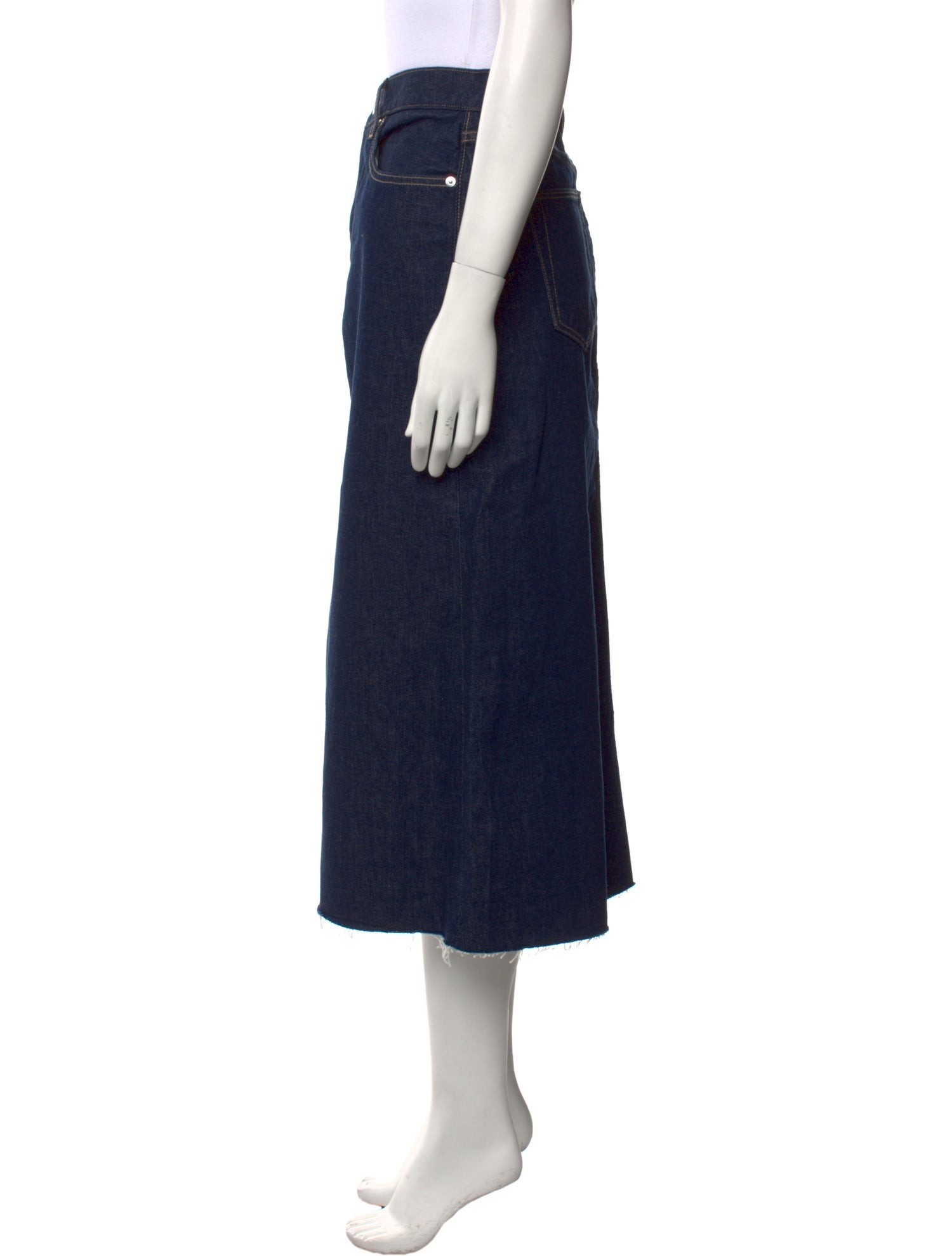 SLVRLAKE Cutout Accent Midi Length Skirt