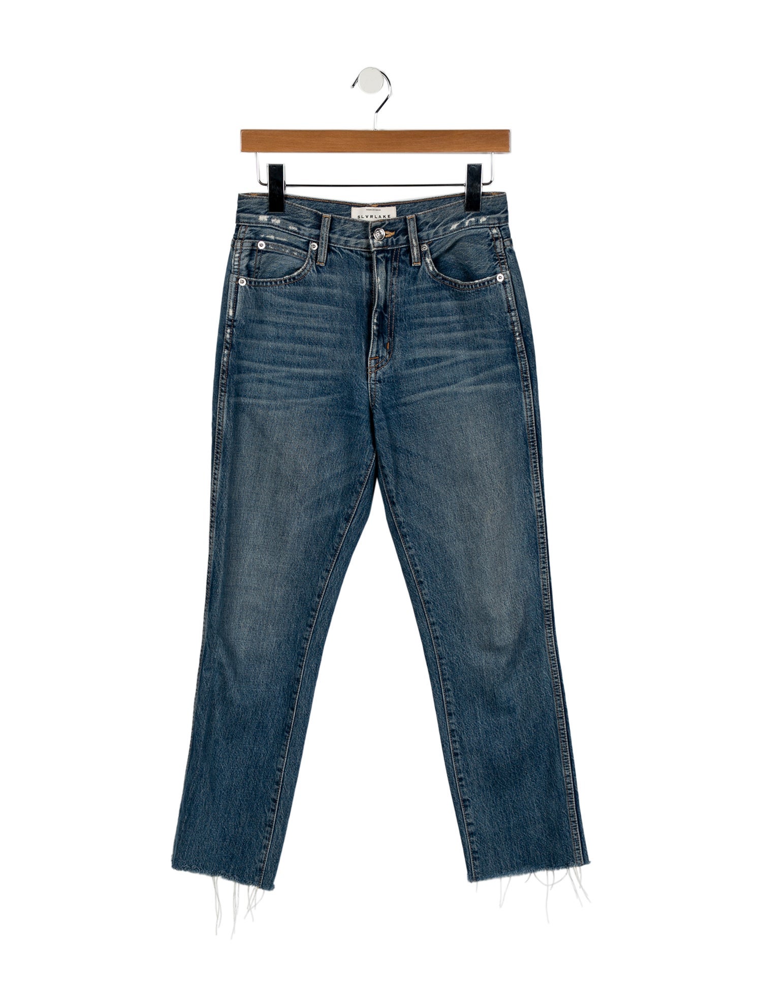 SLVRLAKE High-Rise Straight Leg Jeans