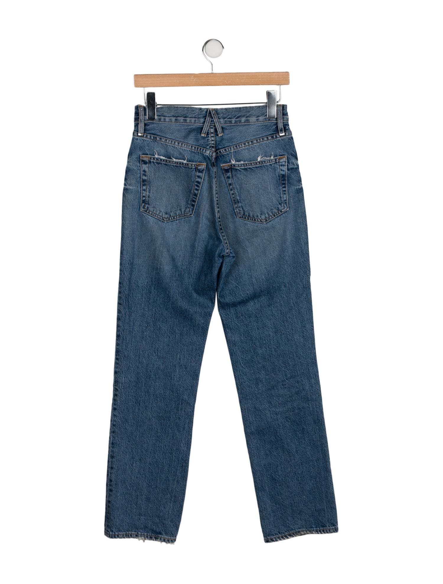 SLVRLAKE High-Rise Straight Leg Jeans