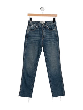 SLVRLAKE Mid-Rise Straight Leg Jeans