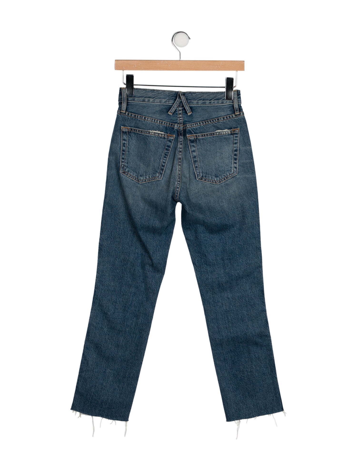 SLVRLAKE Mid-Rise Straight Leg Jeans