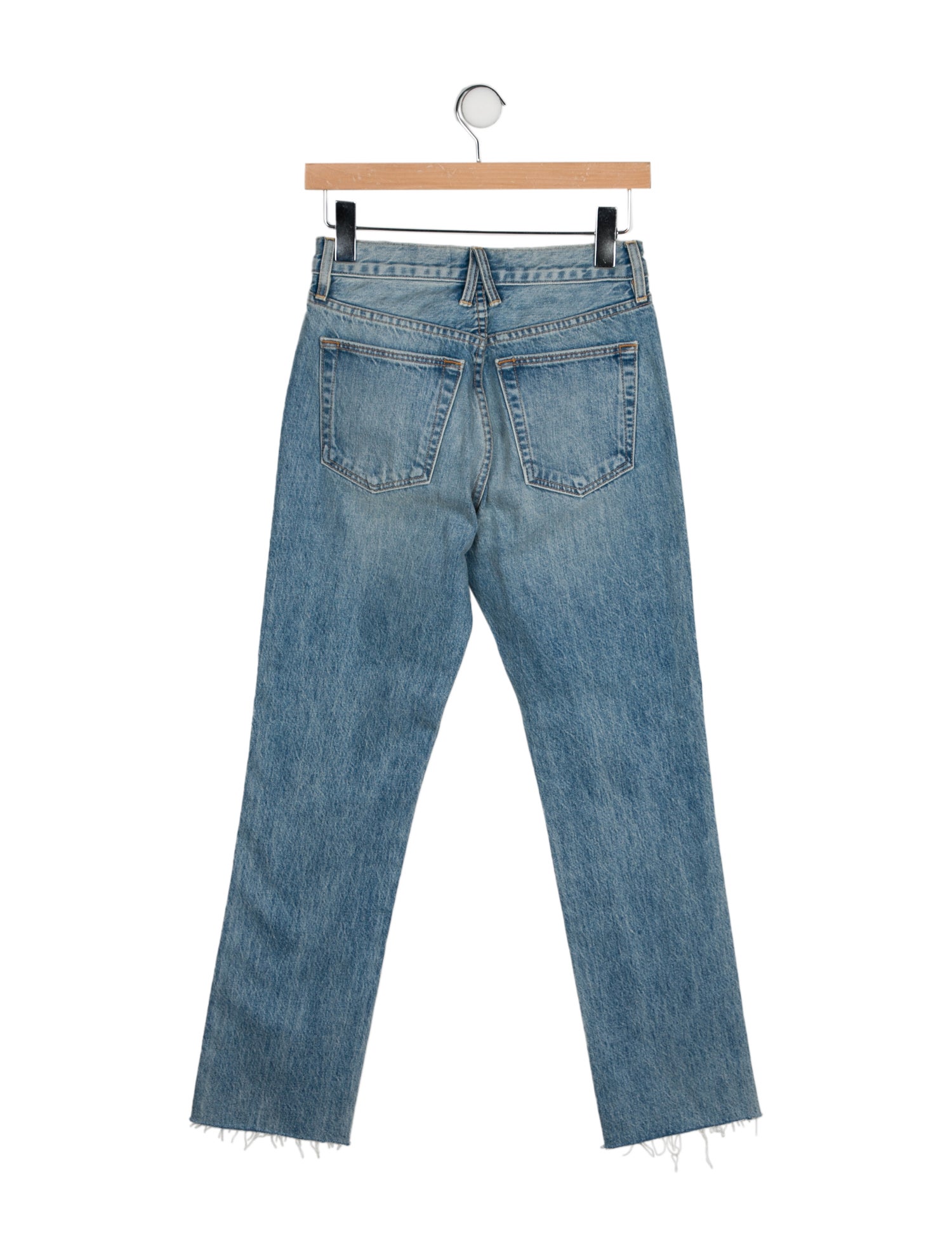 SLVRLAKE Mid-Rise Straight Leg Jeans