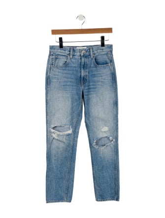 SLVRLAKE Mid-Rise Straight Leg Jeans