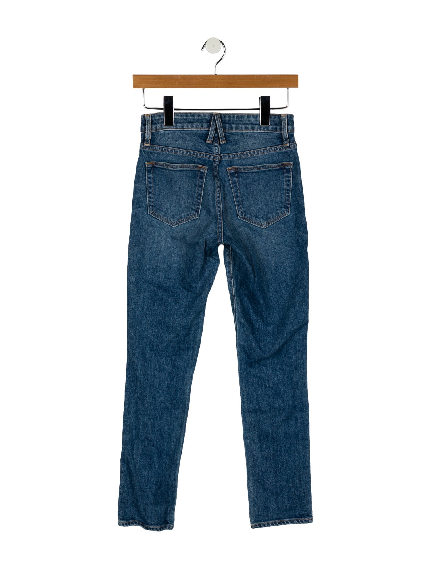 SLVRLAKE Mid-Rise Straight Leg Jeans