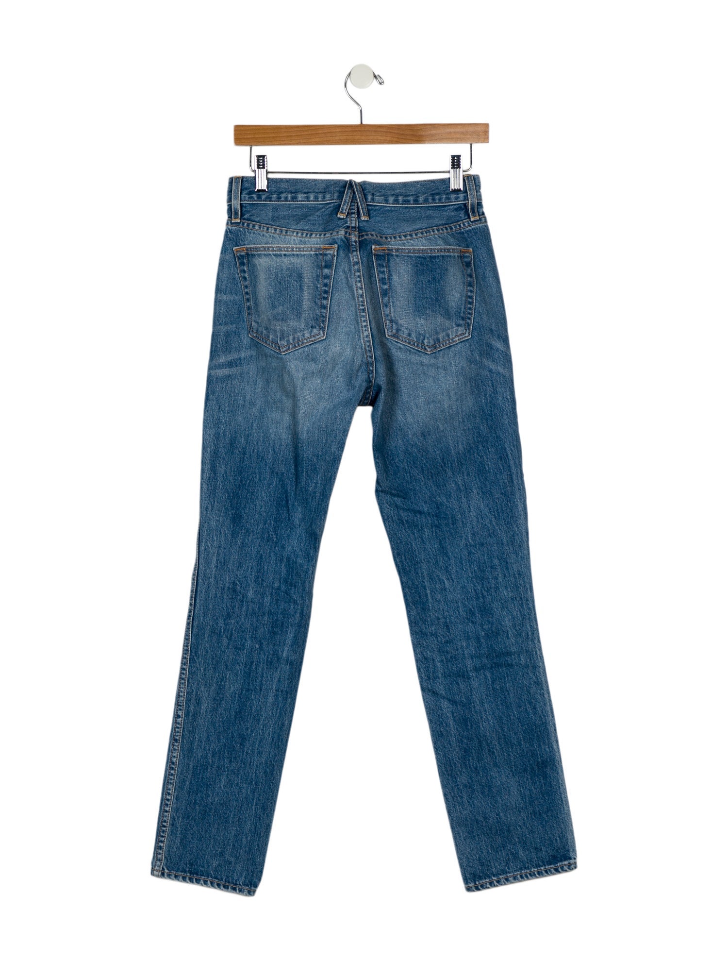 SLVRLAKE Mid-Rise Straight Leg Jeans