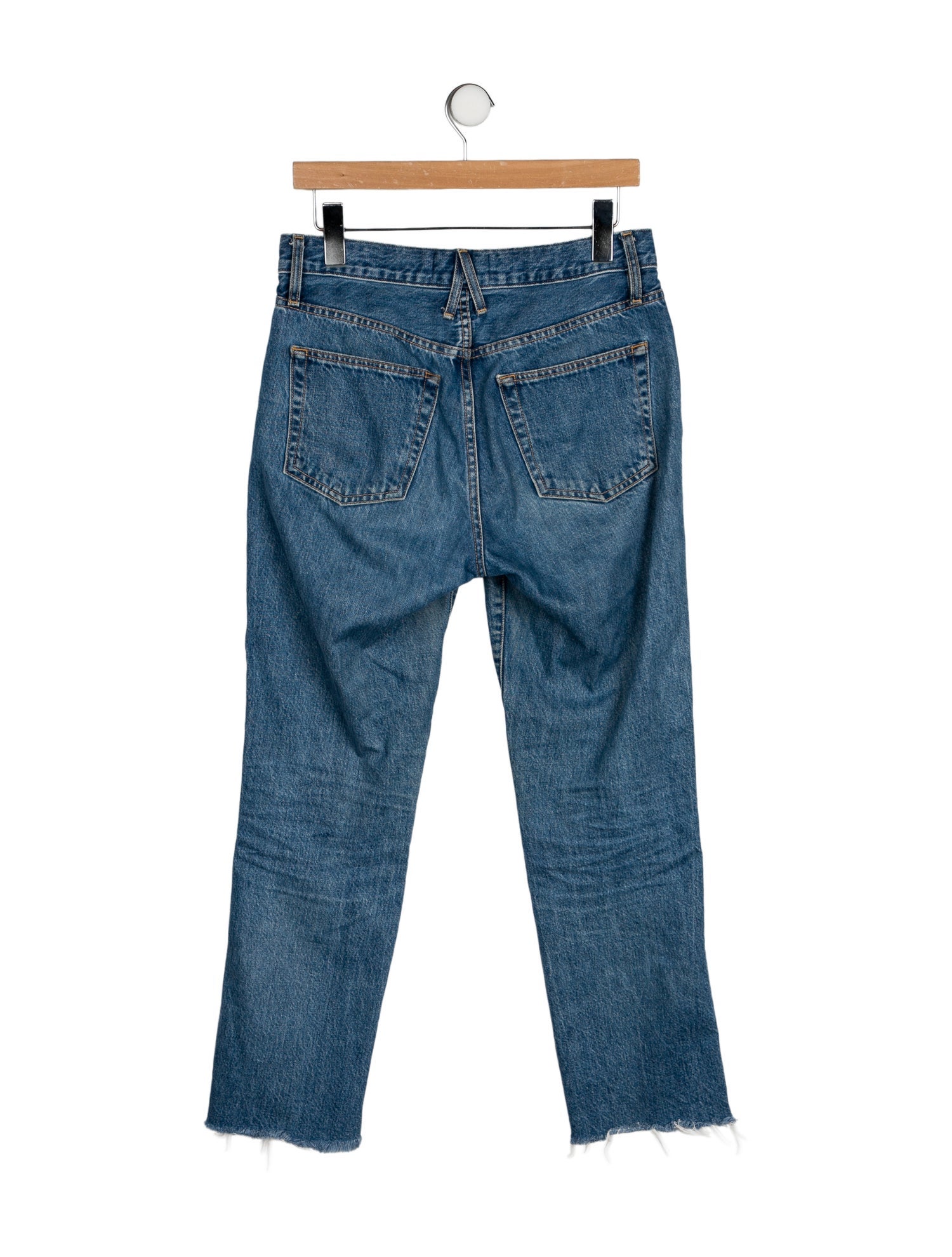 SLVRLAKE High-Rise Straight Leg Jeans