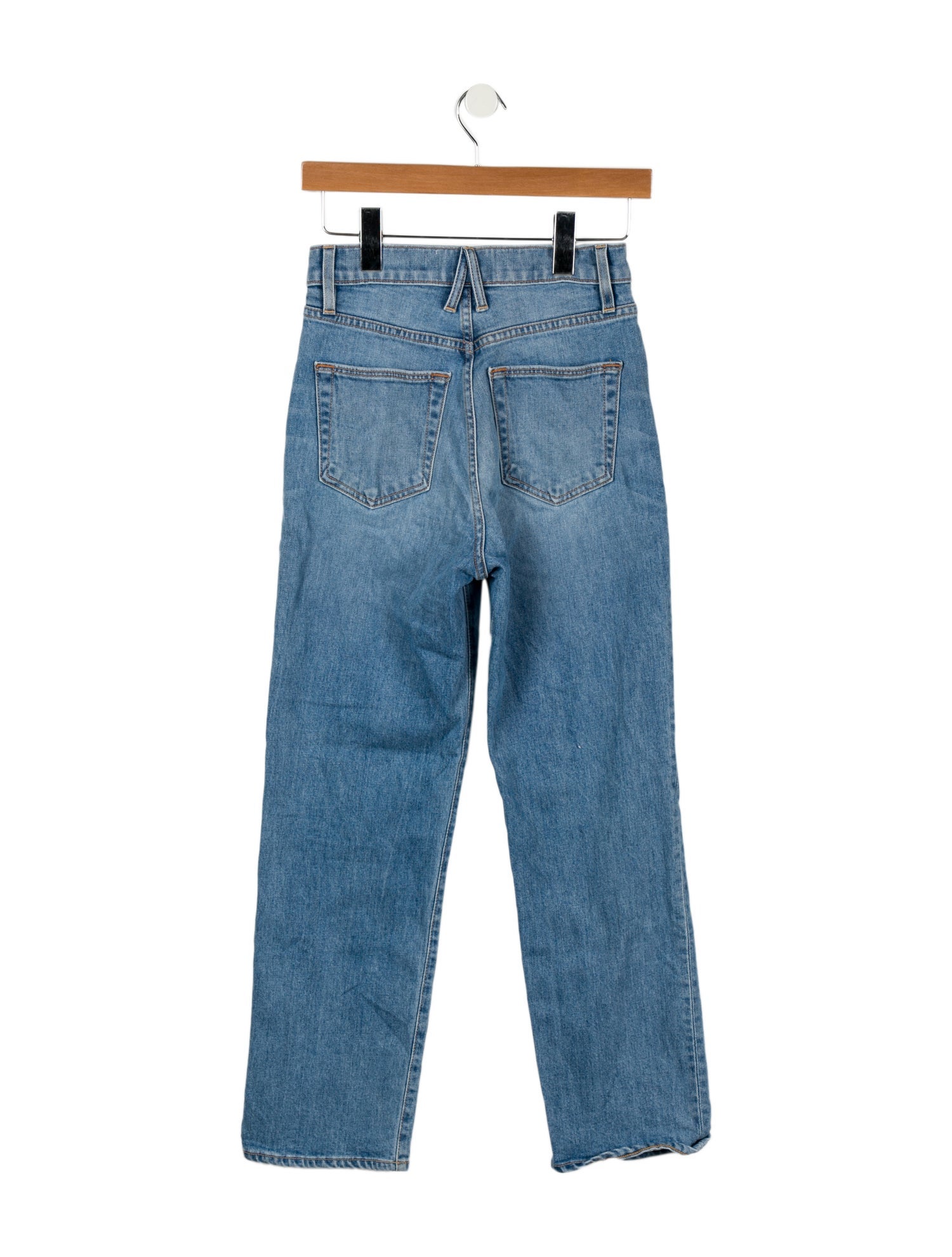 SLVRLAKE High-Rise Straight Leg Jeans
