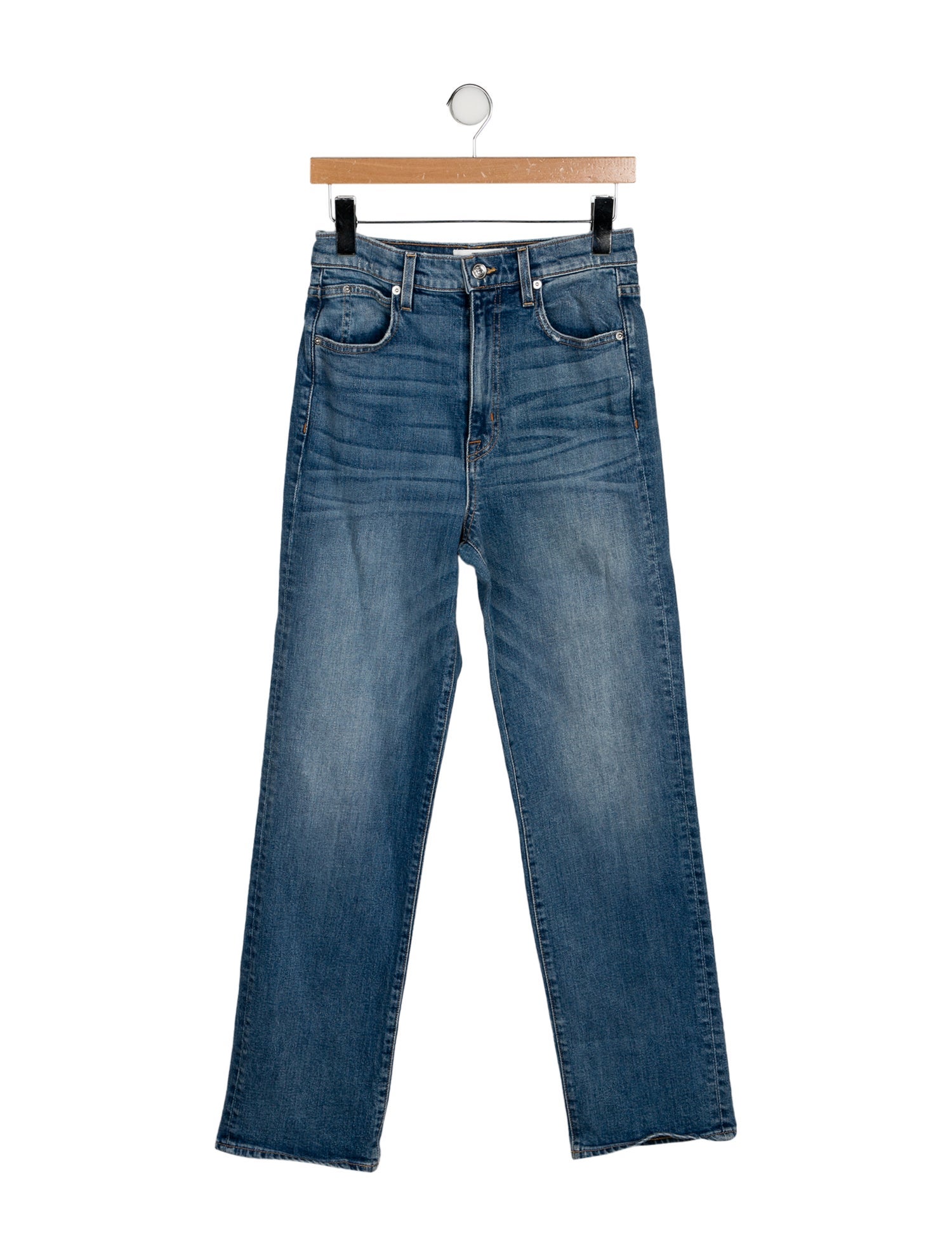 SLVRLAKE High-Rise Straight Leg Jeans