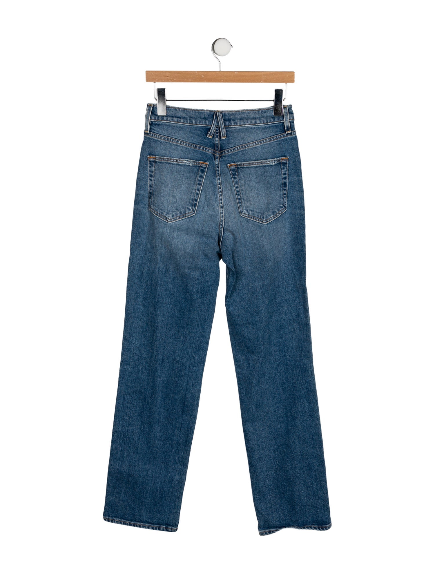 SLVRLAKE High-Rise Straight Leg Jeans