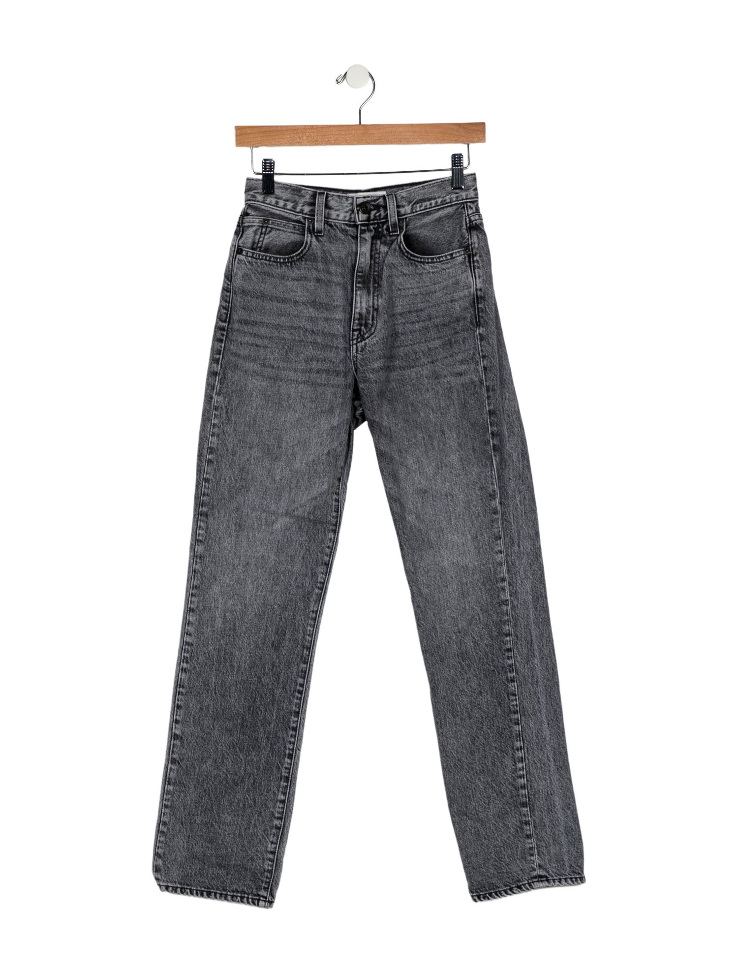 SLVRLAKE High-Rise Straight Leg Jeans