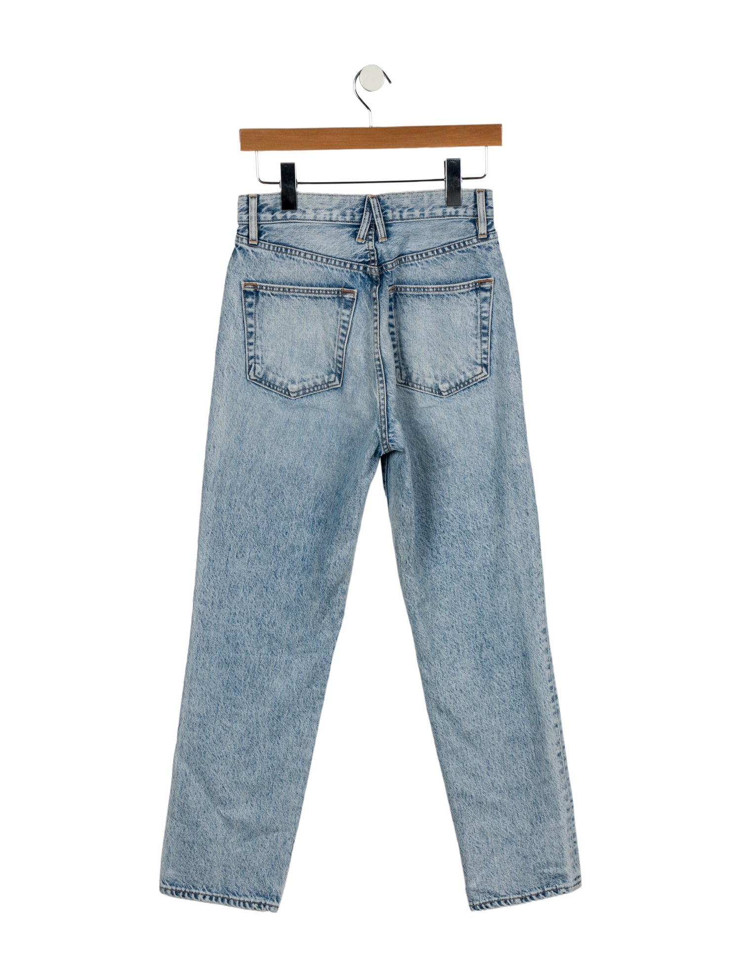 SLVRLAKE High-Rise Straight Leg Jeans
