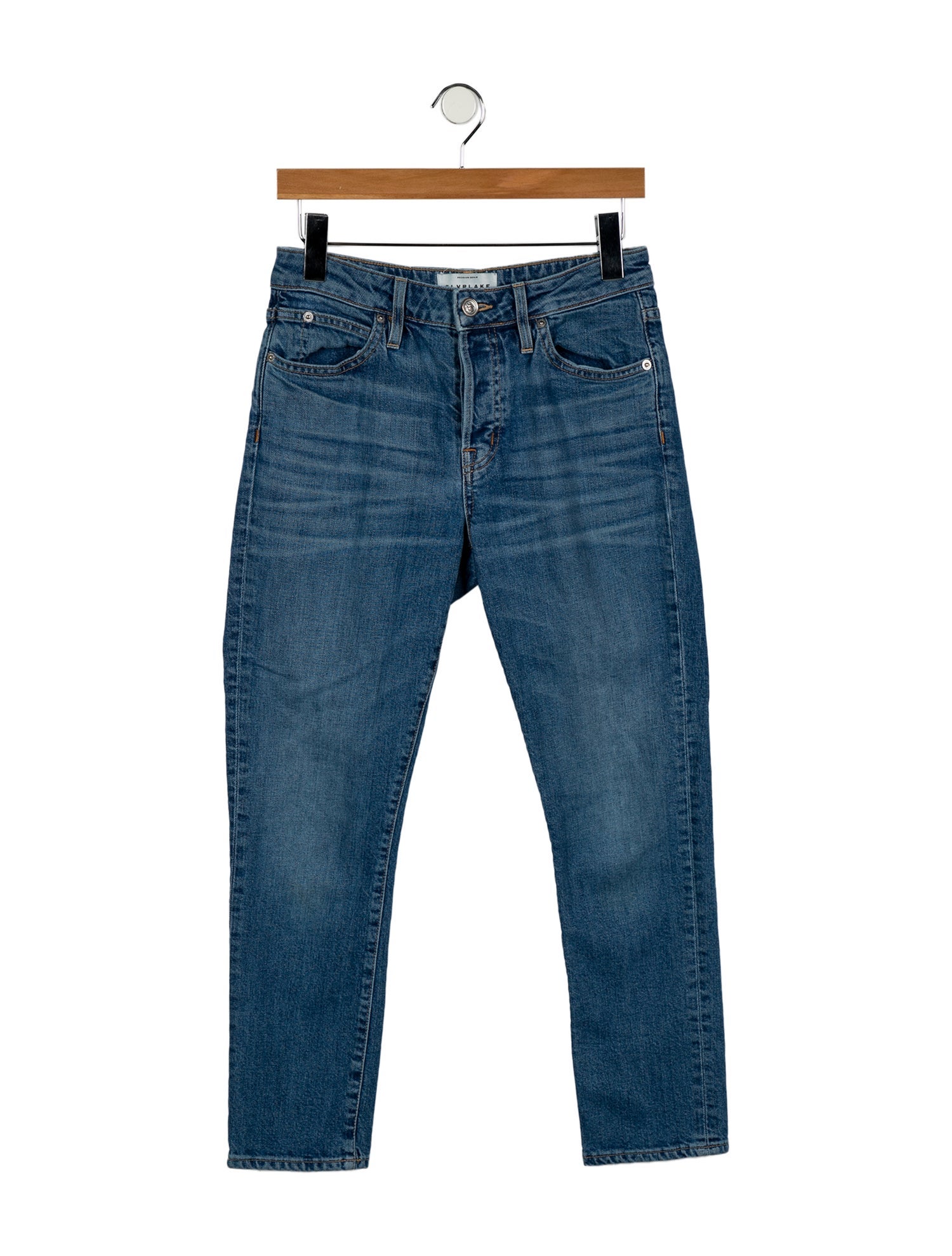SLVRLAKE Mid-Rise Straight Leg Jeans