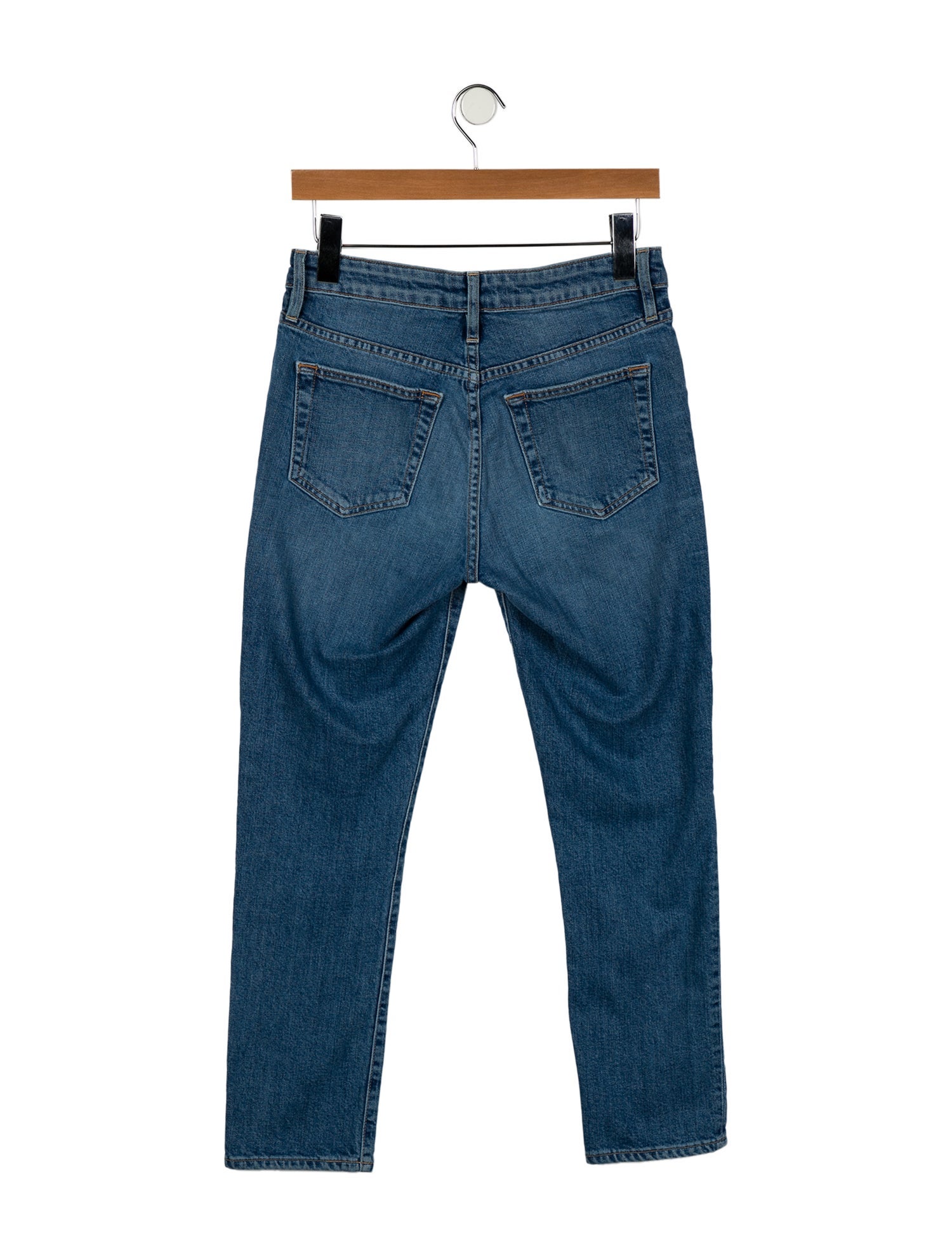 SLVRLAKE Mid-Rise Straight Leg Jeans